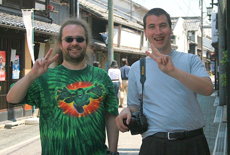 Simon Cozens and Marty Pauley in Nagahama