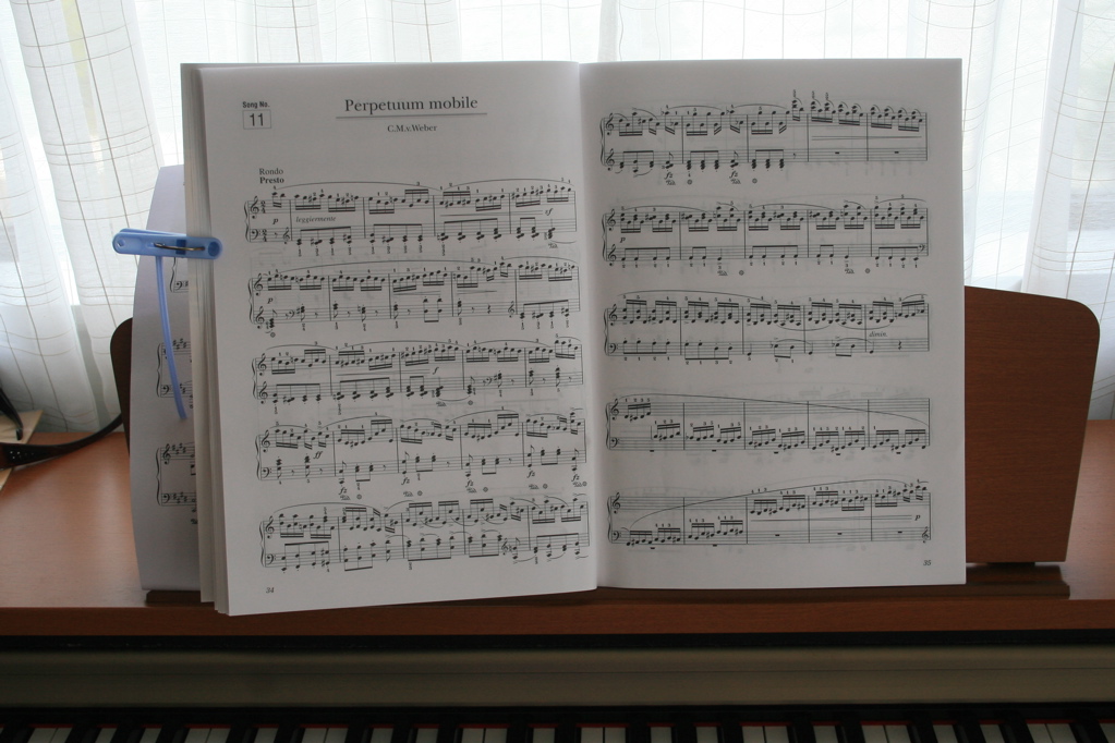 Music Book on Piano