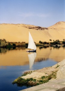 Sailing Boat on the River Nile