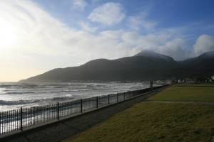 View from the grounds of the Slieve Donard Hotel
