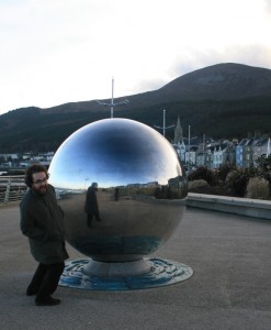 Reflective Sphere in Newcastle, Co. Down