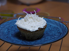 Coconut Cupcake with Coconut Cream Cheese Frosting